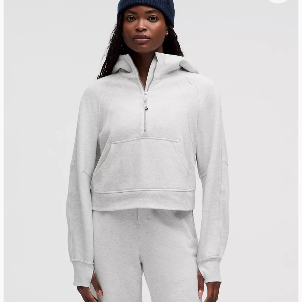 Lululemon Gray Half-Zip Hoodie